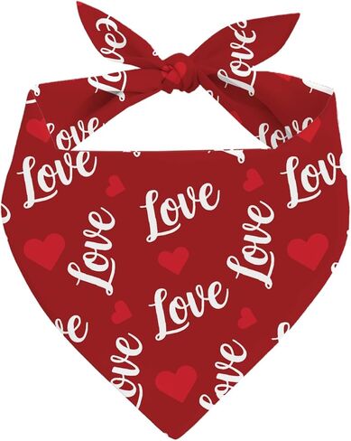 عيد الحب الكلب باندانا، قبلات مجانية الكلب باندانا، الأوشحة الكلاب عيد الحب للصبي والفتاة، هدية لمحبي هزلي، عصابات الكلاب إلى المتوسطة الصغيرة in Kuwait