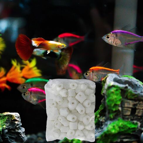 10 Pcs 4 x 6 inch Mesh Filter Bags, Reusable Bags with Zipper, Aquarium Filter Media Bag, Reusable Mesh Bags for Fish Tank Aquarium Filters in Saudi Arabia