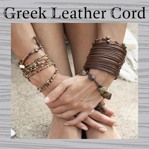The Beadsmith Greek Leather Cord – Black Color – 1.5mm Spool – 5 Meters/16.4 Feet – Leather Thong Ideal for Braiding, Beading, Necklaces, Fine Lacing, Hair Accessories & DIY Jewelry Making in Saudi Arabia