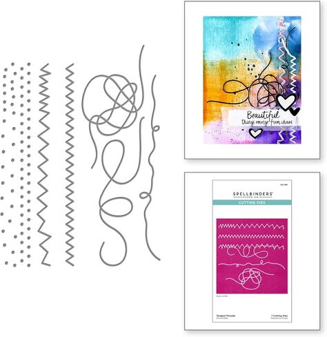 Spellbinders S4-1481 Tangled Threads Etched Dies from The Beautifully Imperfect Collection in Saudi Arabia
