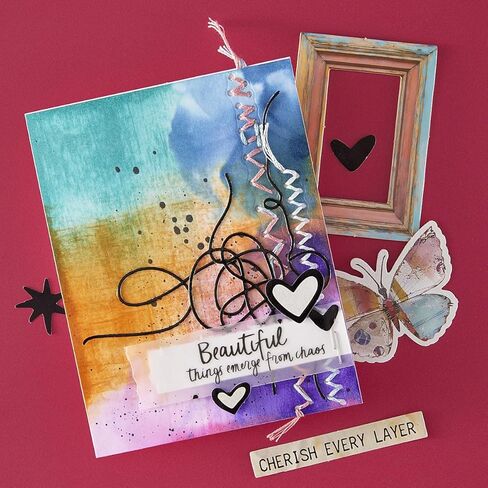 Spellbinders S4-1481 Tangled Threads Etched Dies from The Beautifully Imperfect Collection in Saudi Arabia