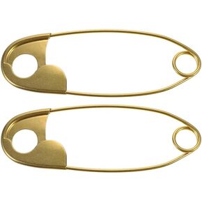 Angoily 2 قطعة دبابيس أمان كبيرة الحجم مقبض حقيبة يد مزخرفة كبيرة الحجم لصنع المحفظة لوازم دبوس أمان كبير جدًا لحقائب الملابس شديدة التحمل in Kuwait