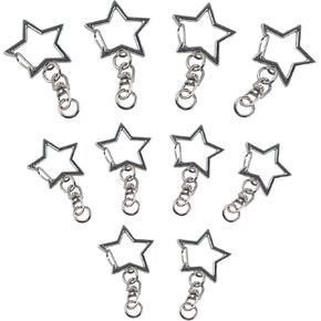 pson 30Pcs Star Shaped Metal Spring Snap Keychain, Pentagram Design Swivel Clasp for DIY Crafts, Jewelry Making, Bag Accessories, Creative Projects(Gold) in Saudi Arabia