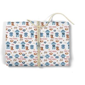 MJSXY Golf Wrapping Paper,Golf Theme Party Supplies,5 Sheets 19.6x27.5 Inch for 1st Birthday with Hole in One Birthday Decorations. Gift Wrap for Baby Boy Girl, Baby Showers Decors in Saudi Arabia