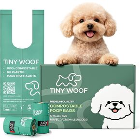 Compostable Poop Bags with Handles – 360 Count – Small Dog Waste Bags – Leak-Proof, Odor-Blocking – Certified Compostable – For Chihuahuas, Toy Poodles, Pomeranians, Mini Dachshunds, French in Saudi Arabia