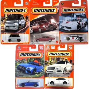 مجموعة المركبات الغريبة من Matchbox مكونة من 5 قطع، مجموعة متنوعة عشوائية (قد تختلف الأنماط) بدون نسخ! سيارات مصبوبة بمقياس 1:64 in Kuwait
