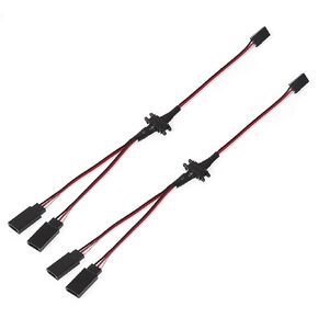 2Pack RC Magnetic Snap-On Jr 1-to-2 Y Extension Cable 9" Length 3Pin LED lamp Group Magnetic Suction Extension Wires for 1/10 1/8 RC Crawler Truck Car Boat Airplane Drones Helicopte in Saudi Arabia