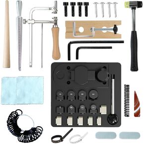 IvySync Spoon Ring Bending Tool Kit,Multi-Functional Ring Bending Machine with Sizer Measuring Tool and Nylon Dies Making Tool,Jewelry Making Measuring Tool Set for Soft Metals in Saudi Arabia
