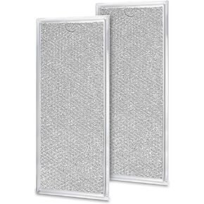 2Pcs Microwave Filter Fits for Samsung ME18H704SFS GE WB06X10596 Whirlpool KitchenAid Maytag Amana W10208631A KHMS2040BSS0 WMH31017AS0 Replacement, 13x6in Kitchen Range Hood Vent Stove Grease Filters in Saudi Arabia