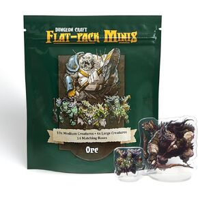 1985 Games Orc Minis Pack - متوافقة مع ألعاب DND وRPG وألعاب الطاولة - شخصيات مصغرة للعب الأدوار لمهام TTRPG in Kuwait