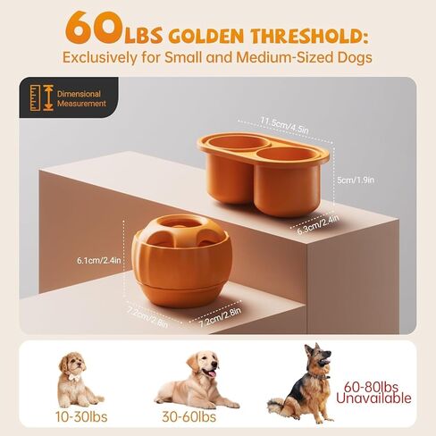 Frozen Dog Treats Toy to Keep Them Busy, Cognitive Dog Enrichment Toys,Interactive Toys Long Lasting, Easy to Clean (Orange) in Saudi Arabia