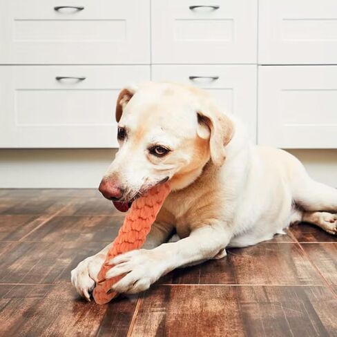 Carrot-Shaped Dog Toy Linen Durable Tear Resistant Tassel Interactive Tug of War Chew Toy for Medium Dogs Home Park Training, 1PC in Saudi Arabia