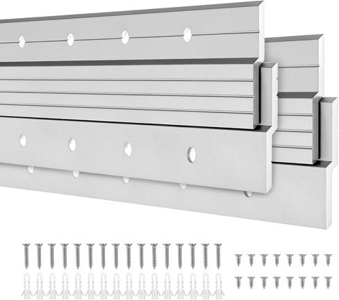 QWORK French Cleat Hanger (40 inch), 2 Pairs Heavy Duty Aluminum Z Clips French Cleats, Interlocking Wall-Mount Brackets for Mirror Picture in Saudi Arabia