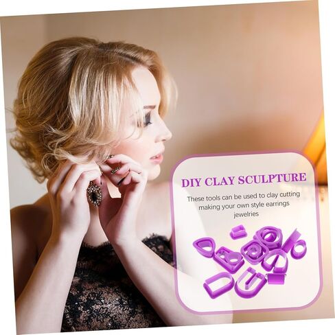 Polymer Clay Molds Jewelry Making Supplies DIY Earring Cutters Molds in Saudi Arabia