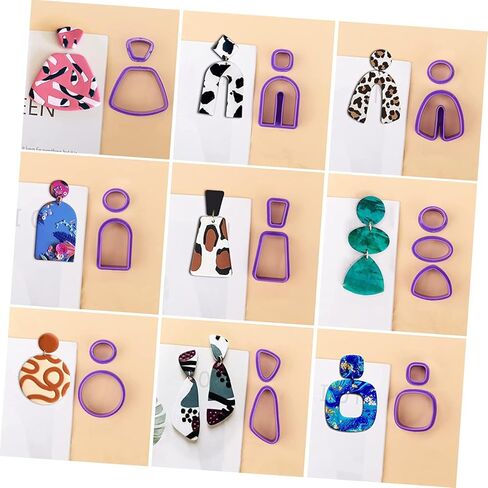 Polymer Clay Molds Jewelry Making Supplies DIY Earring Cutters Molds in Saudi Arabia