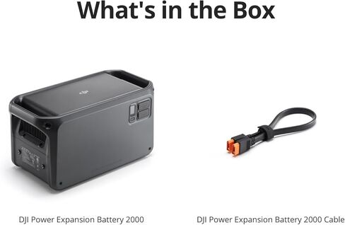 DJI Expansion Battery 2000, 2048Wh High-Capacity Expansion Battery for DJl Power 1000/2000, Extra Expandable Energy for Portable Generator, HomeBackup, Camping, RVs, Emergency in Saudi Arabia