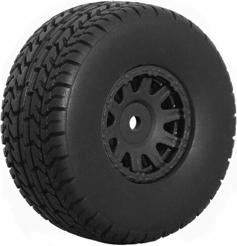 4 pcs 65mm Tires Wheels for ARRMA 1/14 Mojave Grom 1/18 Typhon GROM RC car Upgrade Part,12mm Hex Wheels and Tires(Black in Saudi Arabia