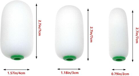 Pottery Telescopic Sponge Wand with Green Handle (1pc Telescopic Wand + 3 Sizes Removable Sponge Head) in Saudi Arabia