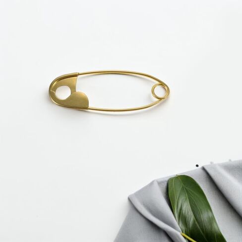 Angoily 2 قطعة دبابيس أمان كبيرة الحجم مقبض حقيبة يد مزخرفة كبيرة الحجم لصنع المحفظة لوازم دبوس أمان كبير جدًا لحقائب الملابس شديدة التحمل in Kuwait