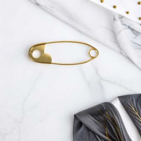 Angoily 2 قطعة دبابيس أمان كبيرة الحجم مقبض حقيبة يد مزخرفة كبيرة الحجم لصنع المحفظة لوازم دبوس أمان كبير جدًا لحقائب الملابس شديدة التحمل in Kuwait