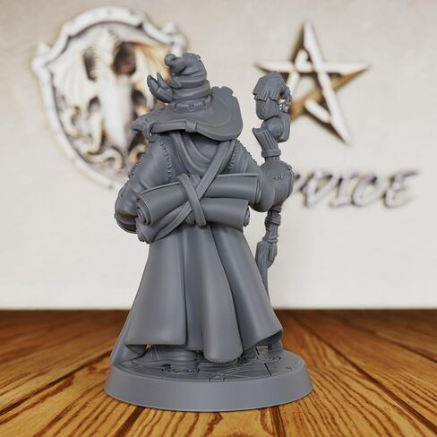 مصغر معالج البطل غير المطلي - DND Minis مصمم للأبراج المحصنة والتنينات، ألعاب RPG الخيالية على الطاولة، Warhammer TTRPG، ملحق RPG متعدد الاستخدامات لعشاق الألعاب الخيالية-AS619 in Saudi Arabia