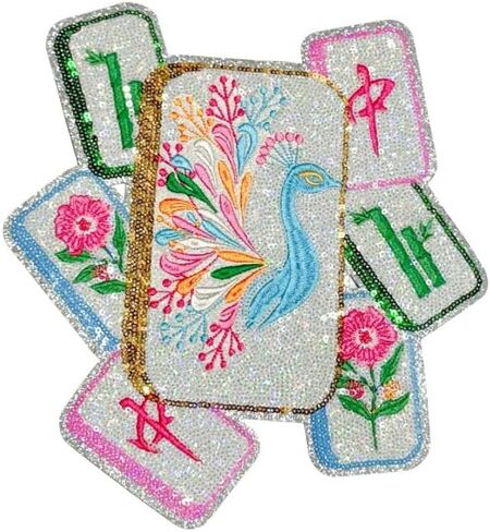 رقعة بلاط الترتر من ABLNco Mahjong Bird Bam - كبيرة - 10.35 بوصة × 9 بوصة - رقعة حديدية in Kuwait