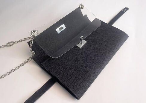 Conversion Kit for Kelly Wallet Constance Long Wallet Insert With Chain Kelly wallet Strap Insert Gift For Her (Silver) in Saudi Arabia