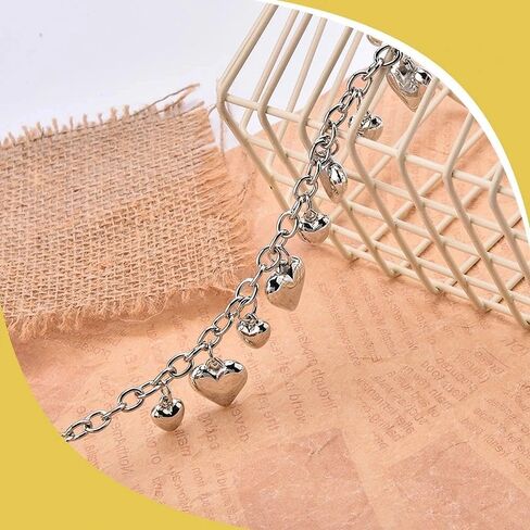 Heart Purse Charms Chain for Handbag Heart Purse Extender Replacement Chain Bag Handles for Purses Crossbody Handbag Shoulder Bag Accessories in Saudi Arabia