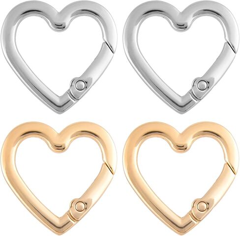 Keychain Clip, Zinc Alloy Heavy Duty Carabiner, Spring Snap Clasp Hook for Bags Purses Backpack Straps Belt DIY Crafts in Saudi Arabia
