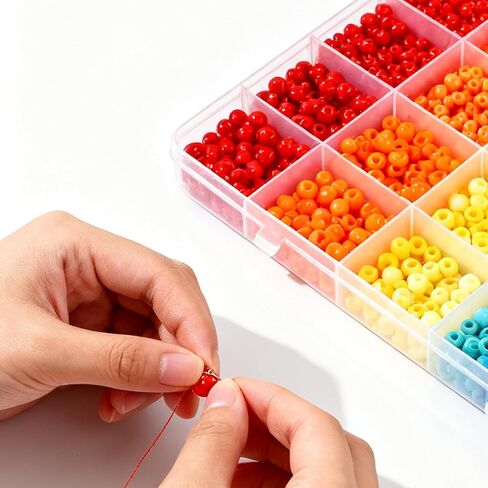 20PCS 28 Grids Clear Plastic Organizer Box with Fixed Dividers for Beads, Fishing Tackles & Small Parts Storage (7.9x6.2x1.2in) in Kuwait