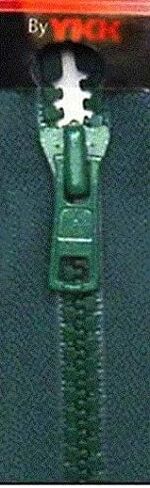 YKK Vislon #5 2-Way Separating Zipper, 30", Peacock Green in Saudi Arabia