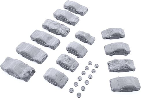 EnderToys Junk Cars by Terrain4Print, 3D Printed Tabletop RPG Scenery and Wargame Terrain 28mm Miniatures in Saudi Arabia