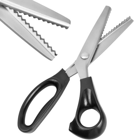 9" Heavy Duty Pinking Shears Scissors, Serrated 5mm Zig Zag Scissors Fabric Paper Non-fabric, Home Office, School, Sewing, and Crafts in Saudi Arabia