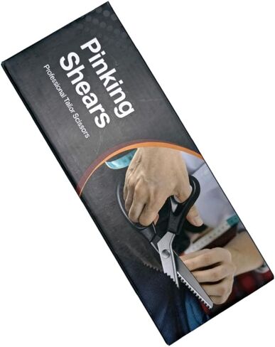 9" Heavy Duty Pinking Shears Scissors, Serrated 5mm Zig Zag Scissors Fabric Paper Non-fabric, Home Office, School, Sewing, and Crafts in Saudi Arabia