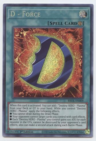 D - Force - BROL-EN009 - Secret Rare - الإصدار الأول in Kuwait