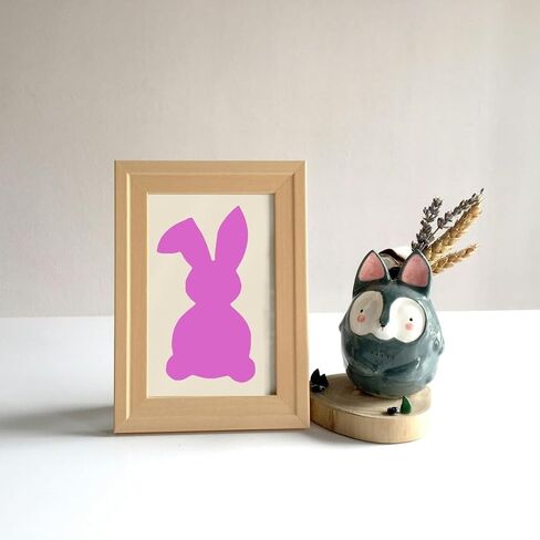 Reusable Sturdy Stencil - Easter Bunny Rabbit - 8.5" x 11" Cut Stencil Sheet for Arts and Crafts, Scrapbooking, Airbrush Painting, Drawing in Saudi Arabia