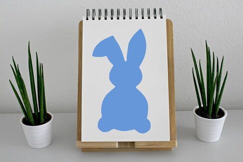 Reusable Sturdy Stencil - Easter Bunny Rabbit - 8.5" x 11" Cut Stencil Sheet for Arts and Crafts, Scrapbooking, Airbrush Painting, Drawing in Saudi Arabia