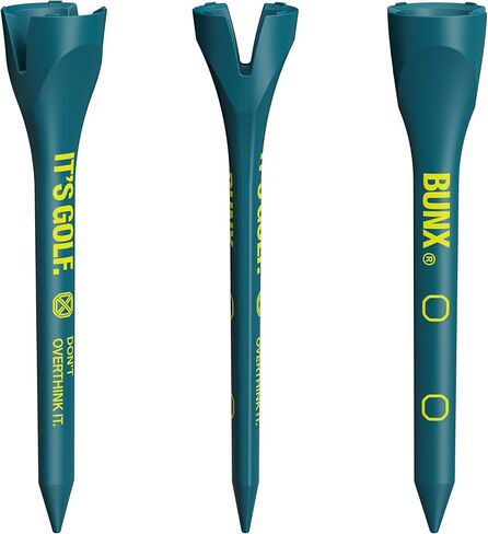 BUNX Golf Tees – Strong Plastic Tee 2.75" | Unbreakable 3X Stronger | Best Golf Accessories for Men or Women | 27-Pack | No Friction Head for Distance | V-Slot for Straight Shots in Saudi Arabia