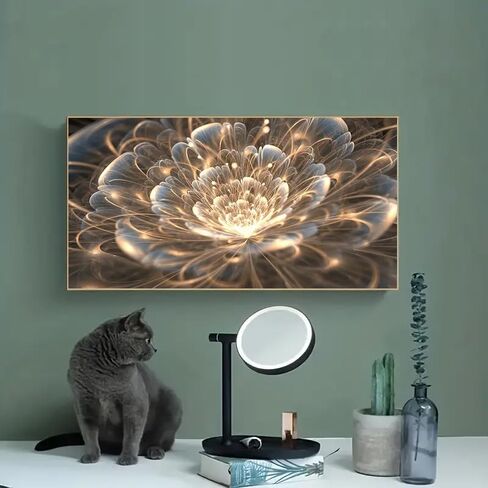 MOMDEDP Large Diamond Painting Kits for Adults - DIY 5D Flowers Diamond Art Kits for Adults, Full Drill Flowers Diamond Art Painting, Gem Art Kits for Home Wall Decor (27.6 X 15.7 Inch) in Saudi Arabia