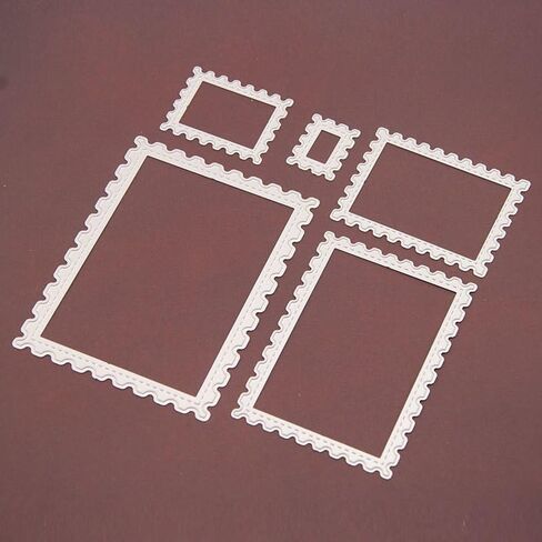 5PCS/Set Frames Square Card Curves Border Metal Cutting Dies for DIY Scrapbook Cutting Die Paper Cards Embossed Decorative Craft in Saudi Arabia