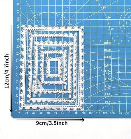 5PCS/Set Frames Square Card Curves Border Metal Cutting Dies for DIY Scrapbook Cutting Die Paper Cards Embossed Decorative Craft in Saudi Arabia