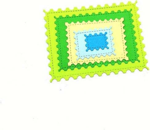5PCS/Set Frames Square Card Curves Border Metal Cutting Dies for DIY Scrapbook Cutting Die Paper Cards Embossed Decorative Craft in Saudi Arabia