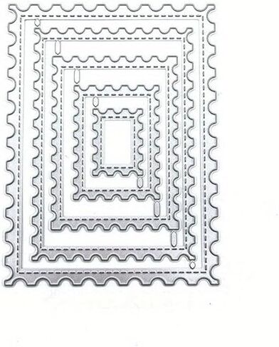5PCS/Set Frames Square Card Curves Border Metal Cutting Dies for DIY Scrapbook Cutting Die Paper Cards Embossed Decorative Craft in Saudi Arabia