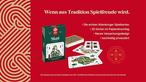 Skat, deutsches Bild, Kornblume®, in Faltschachtel in Saudi Arabia