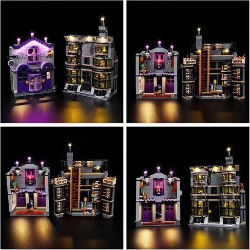 Kyglaring LED Light Kit Compatible with Lego Ollivanders & Madam Malkin's Robes 76439 Building Blocks, Upgraded Lighting Instruction Manual, (Model Not Included), Classic Version in Saudi Arabia