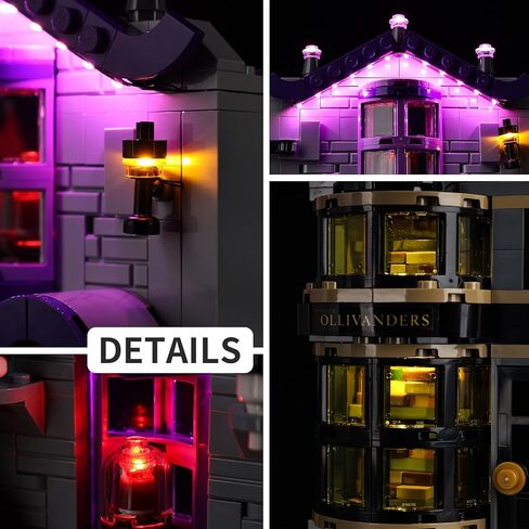 Kyglaring LED Light Kit Compatible with Lego Ollivanders & Madam Malkin's Robes 76439 Building Blocks, Upgraded Lighting Instruction Manual, (Model Not Included), Classic Version in Saudi Arabia