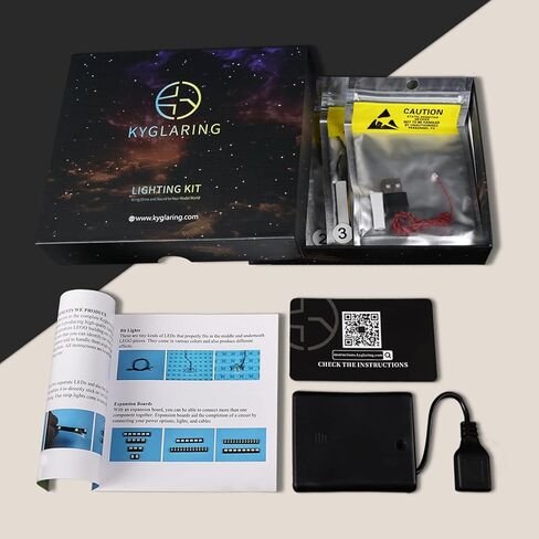 Kyglaring LED Light Kit Compatible with Lego Ollivanders & Madam Malkin's Robes 76439 Building Blocks, Upgraded Lighting Instruction Manual, (Model Not Included), Classic Version in Saudi Arabia