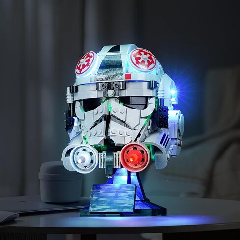 Light Kit for Lego at-at Driver Helmet 75429，Innovative Led Lighting Kit Light Design and Configuration Compatible with Lego 75429 Building Blocks Model - NOT Included The Model Set in Kuwait