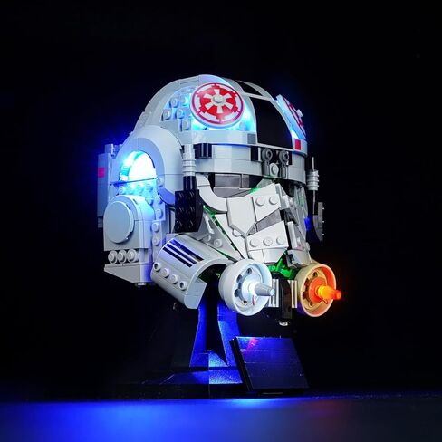 Light Kit for Lego at-at Driver Helmet 75429，Innovative Led Lighting Kit Light Design and Configuration Compatible with Lego 75429 Building Blocks Model - NOT Included The Model Set in Kuwait