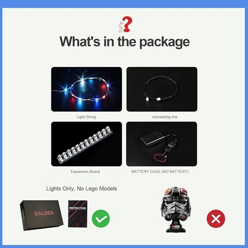 Light Kit for Lego at-at Driver Helmet 75429，Innovative Led Lighting Kit Light Design and Configuration Compatible with Lego 75429 Building Blocks Model - NOT Included The Model Set in Saudi Arabia